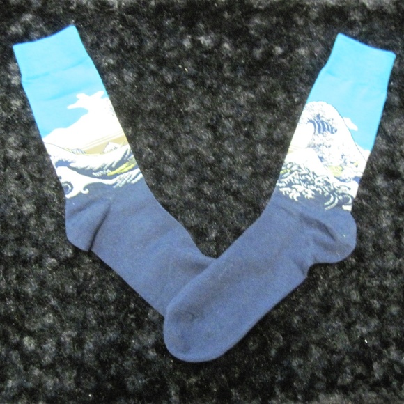 Other - Brand New! Blue Ocean Waves Socks